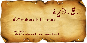 Énekes Elizeus névjegykártya